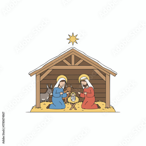 virgin mary and baby jesus