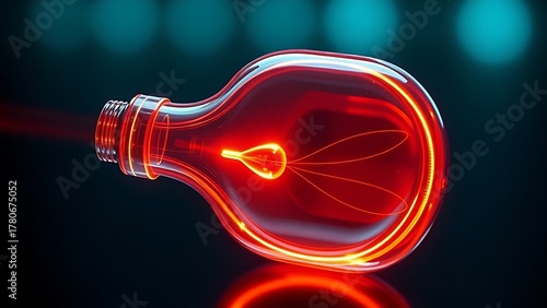 paradox. Klein bottle battery emitting self-recharging light beams, showcasing paradoxical energy loops. product launch decks, UI/UX mockups, designed for product launches and innovation pitches.