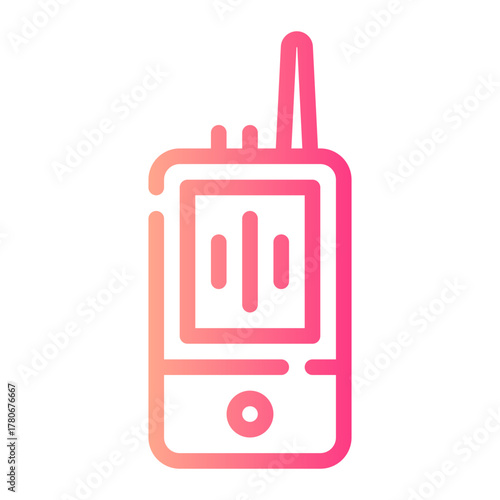walkie talkie gradient icon