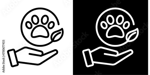 Wildlife  Icon Set White Style Collection
