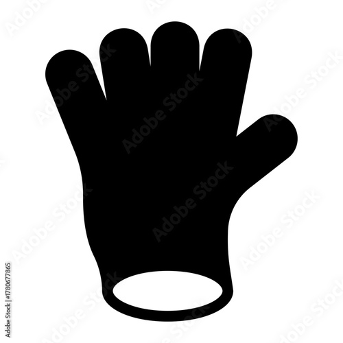 glove glyph icon