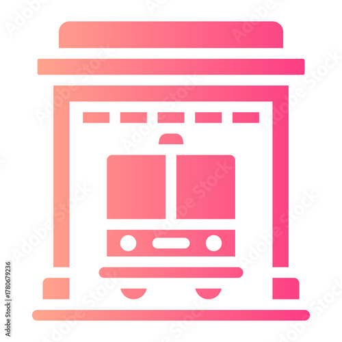 fire station gradient icon