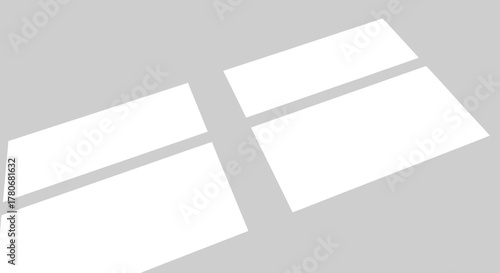 Elegant window shadow play casting minimalistic light patterns on a grey surface