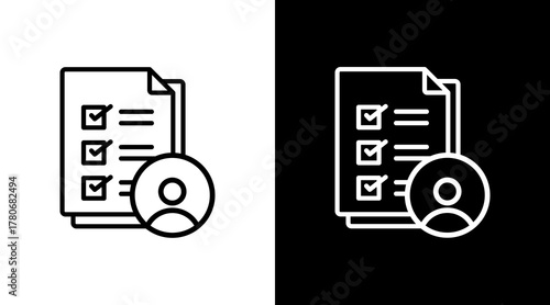 Self Assessment  White Icon Set Design