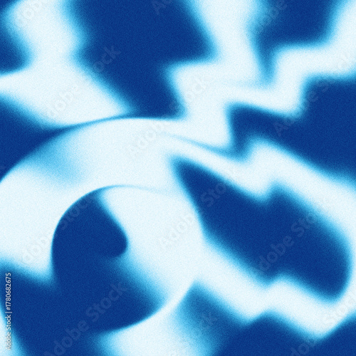 Vibrant abstract background with smooth blue gradient waves and soft blurred shapes