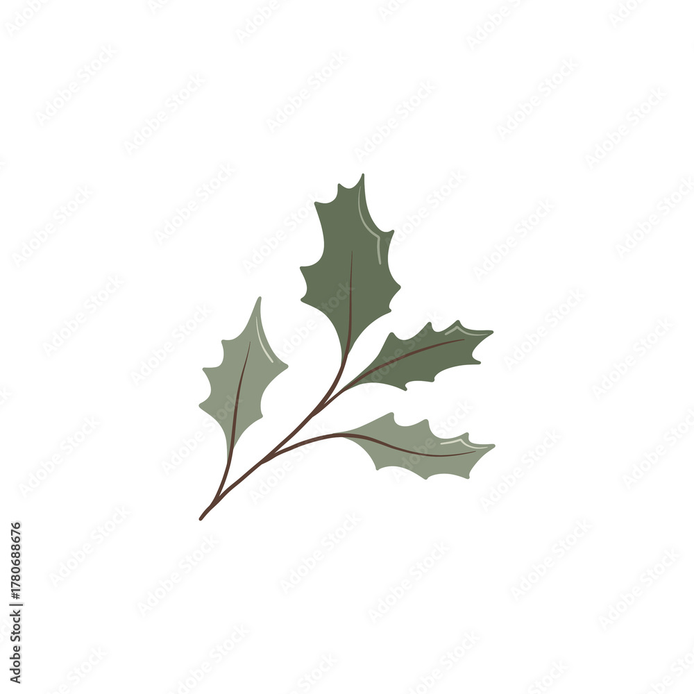 Fototapeta premium branch with leaves, transparent background, isolate, png