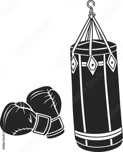 boxing gloves vector illustration