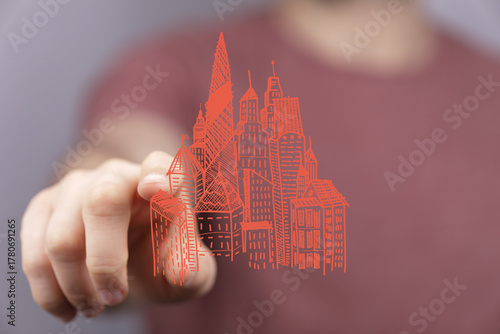 Hand interacting with a dig...