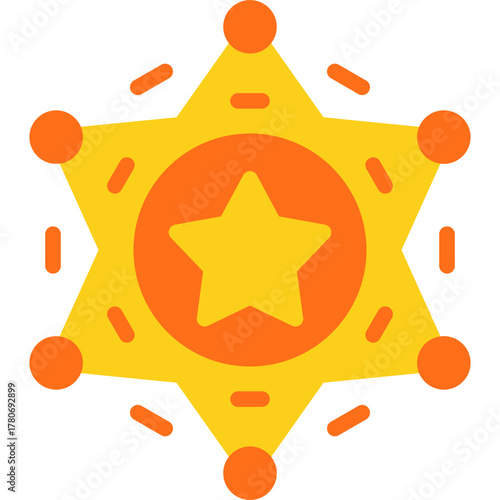 Sheriff Badge Icon