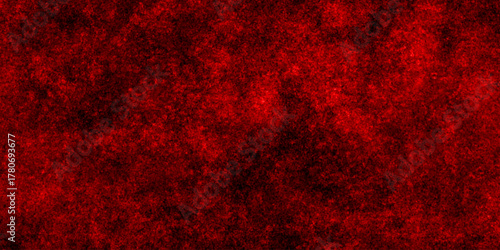 Abstract red grunge natural smooth cement concrete floor and plaster dirty wall background texture. red marble texture and red paper texture. plastered long panoramic concrete wall background.