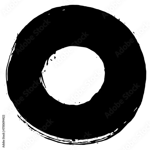 Unique black ink brush strokes for creative grunge backgrounds