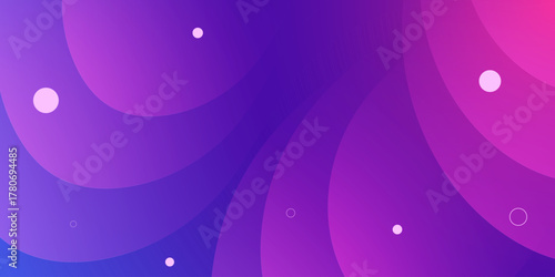 Abstract colorful gradient purple and pink overlap curve shapes background. Elegant papercut element pattern design.