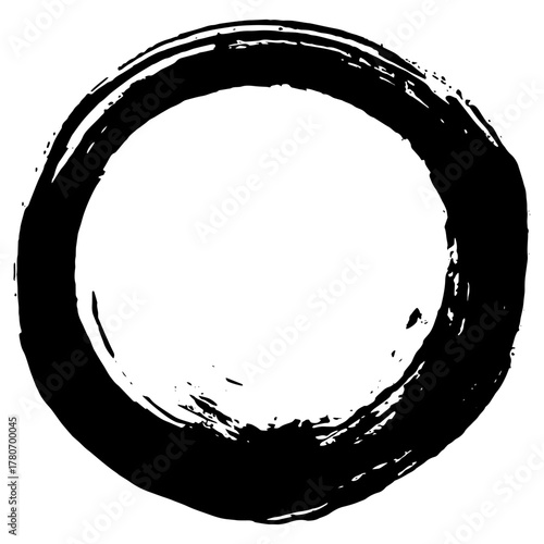 Hand drawn black ink brush strokes create versatile design elements