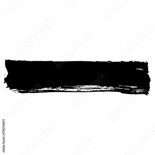 Bold black ink brush strokes for grunge design backgrounds