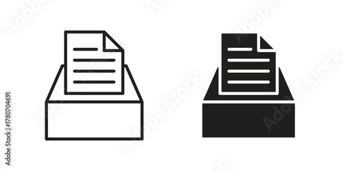 Archive icon silhouette vector designs. Editable Strokes