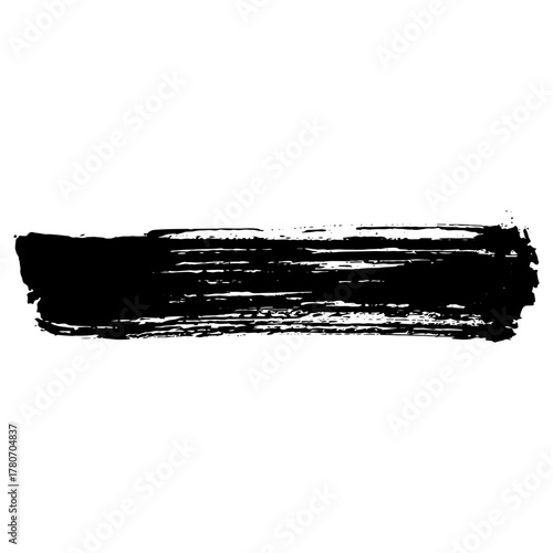 Hand drawn black ink brush strokes for creative design backgrounds