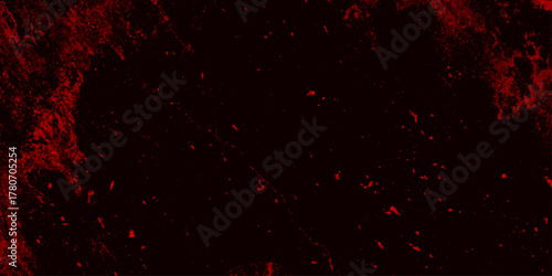 Dark red scratch and crack grunge distressed dust wall background. panorama dark red stone marble slate backdrop vintage background. pattern and texture of cracks, scratch rusty wall and chip.