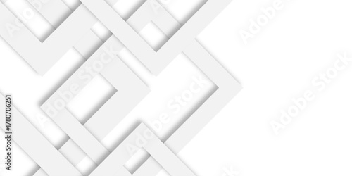 Abstract white and gray background. smooth abstract background.Elegant gray and white squares pattern. Grey white stripe background geometry shine and layer element vector for presentation design.	