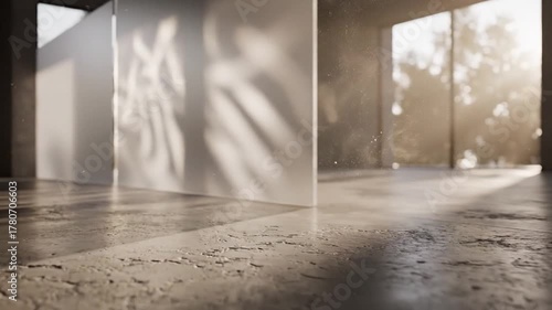 環境ミニマル建築 曇りガラス映す景色