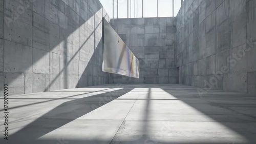 現代ギャラリー 空間美 コンクリートの滑らかな質感