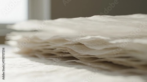 浅い焦点 自然光 拡散紙の波紋スタジオ