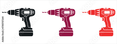 Photos Powerful drill set for home improvement projects and construction jobs, offering versatile tools for DIY enthusiasts and professional contractors alike