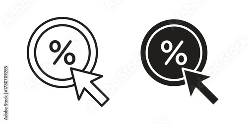 CTR icon silhouette vector designs. Editable Strokes