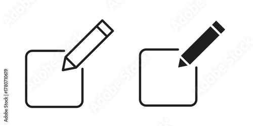 Edit icon silhouette vector designs. Editable Strokes