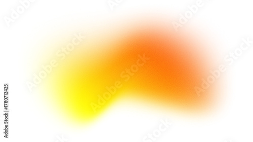 A yellow and orange gradient aesthetic element blurred with noise texture