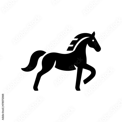 Horse geometric animal silhouette