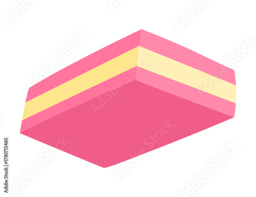 Bubble gum splash. Cartoon chewy sweet candy. Stains and sticky stretchy form. Children bubblegum. Vector illustration