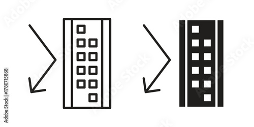 Insulation icon silhouette vector designs. Editable Strokes