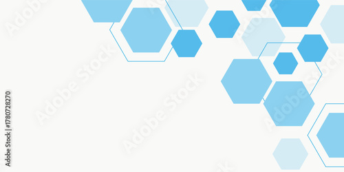 Abstract blue hexagon banner background. vector background pattern illustration eps10