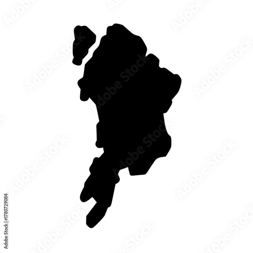 Mumbai India city map silhouette vector illustration