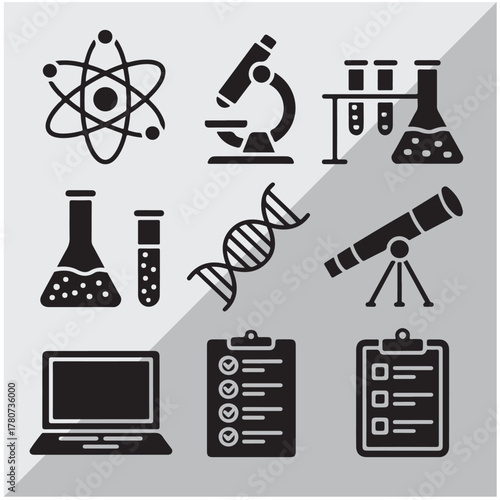 critical thinking icon collection, icon set, solid icon.