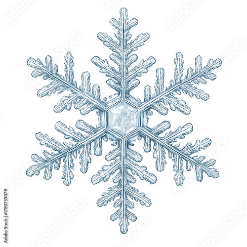Realistic snowflake   (This images generated AI)