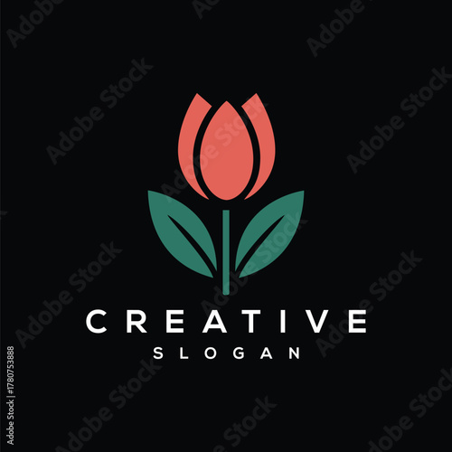 red rose massage and spa logo design Pro Vector