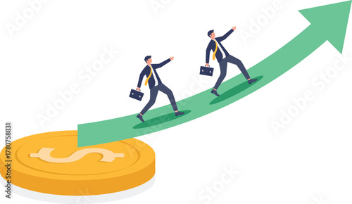  illustration of improving business financial performance
