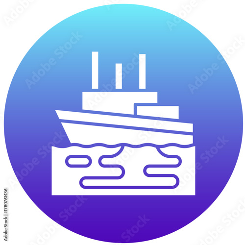 Oil Spill icon vector image. Suitable for mobile apps, web apps and print media.