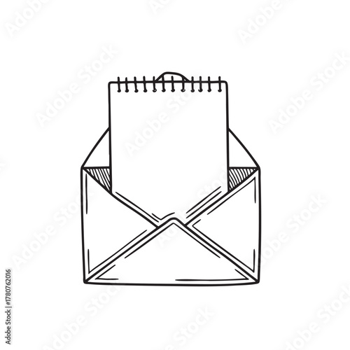 New Year pocket calendar placed inside a small envelope style gift