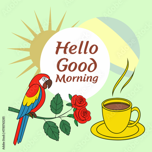 Cup of coffee good morning 