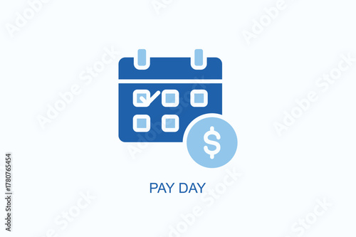 Pay Day Icon Or Logo Isolated Vector Illustration