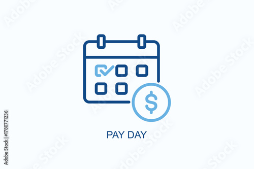 Pay Day Icon Or Logo Isolated Vector Illustration