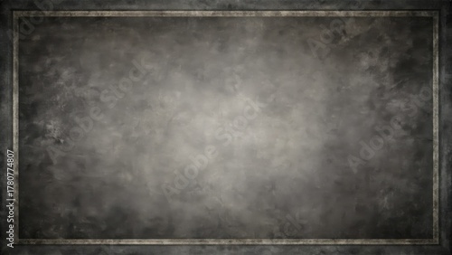 A Textured Dark Gray Background with a Subtle Embellished Frame Suitable for Various Design Applications
