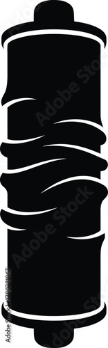 Torah Scroll Icon Vector Illustration for Religious Education and Jewish Heritage Awareness