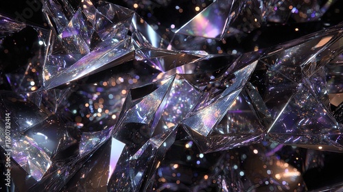 Abstract Geometric Crystal Pattern