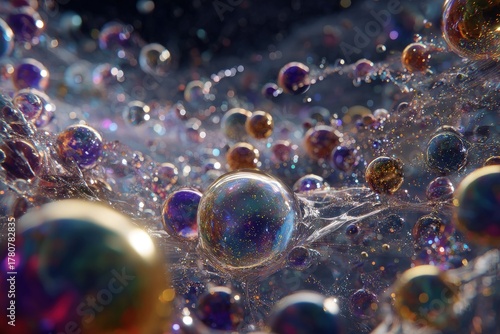 Abstract Colorful Sphere Background