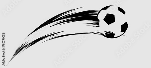 Soccer Ball Football Bounce Doodle Drawing Illustration Vector Icon