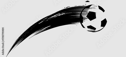 Soccer Ball Football Bounce Doodle Drawing Illustration Vector Icon