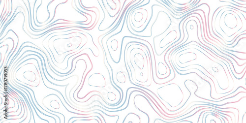 Topographic map background geographic line map with elevation assignments. Abstract Topographic background. Geographic line map. Vector illustration. 